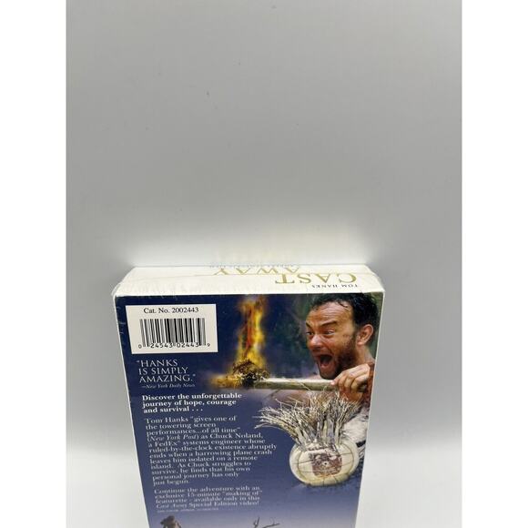 Cast Away (VHS, 2001, Special Edition) IGS Quality Factory Sealed - Picture 3 of 7